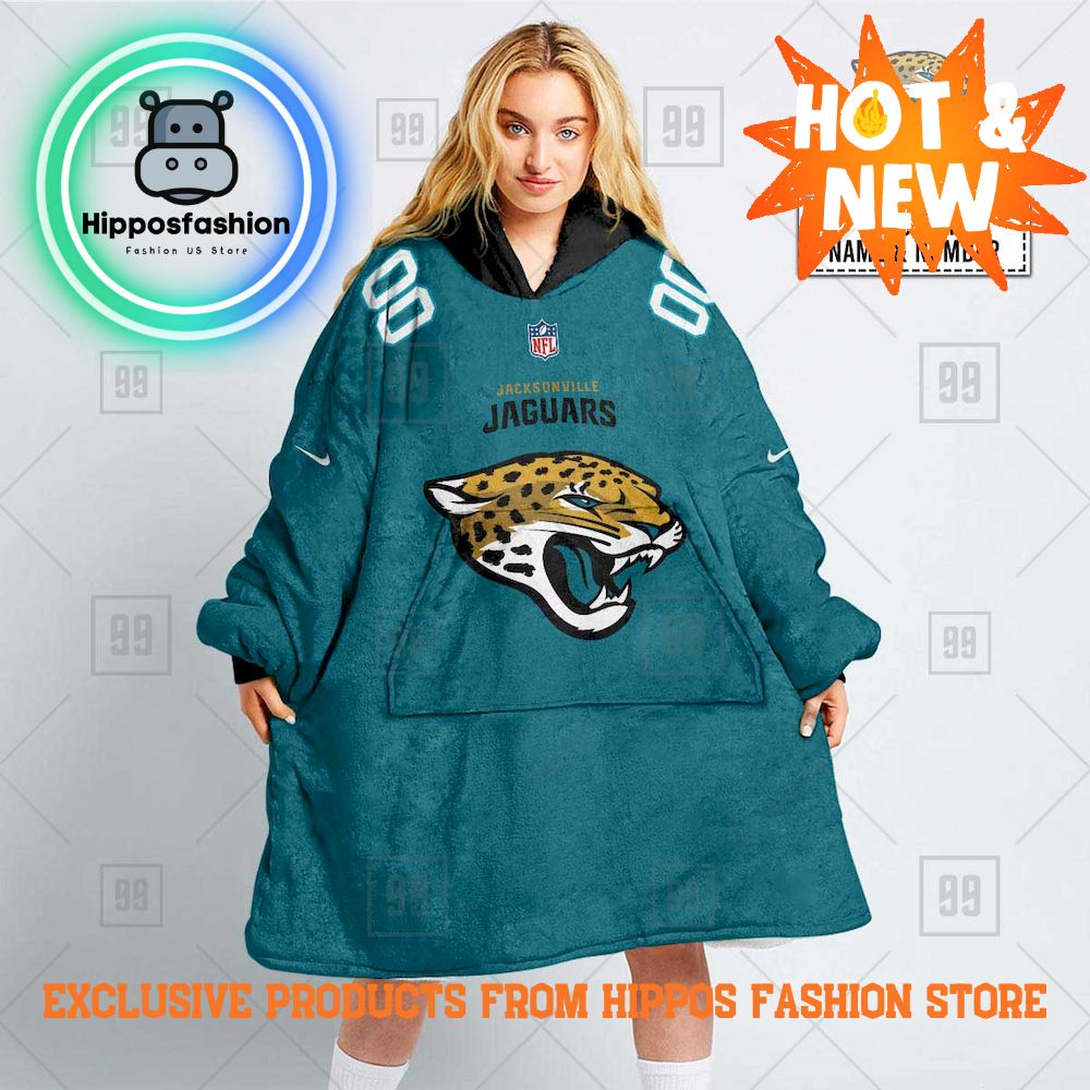 NFL Jacksonville Jaguars Personalized Hoodie Blanket