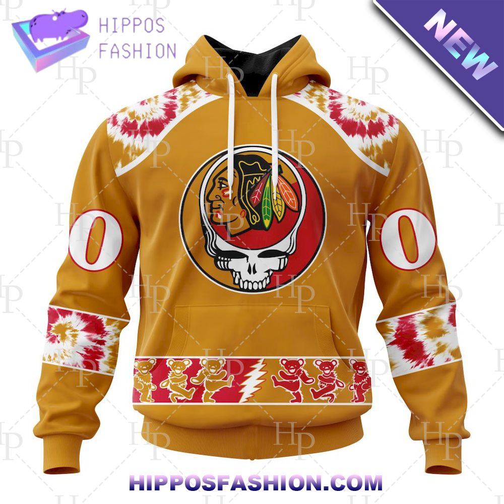 NHL Chicago Blackhawks Special Grateful Dead Personalized Hoodie