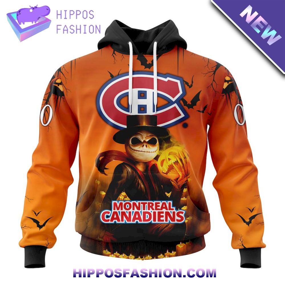 NHL Montreal Canadiens Jack Skellington Halloween Personalized Hoodie