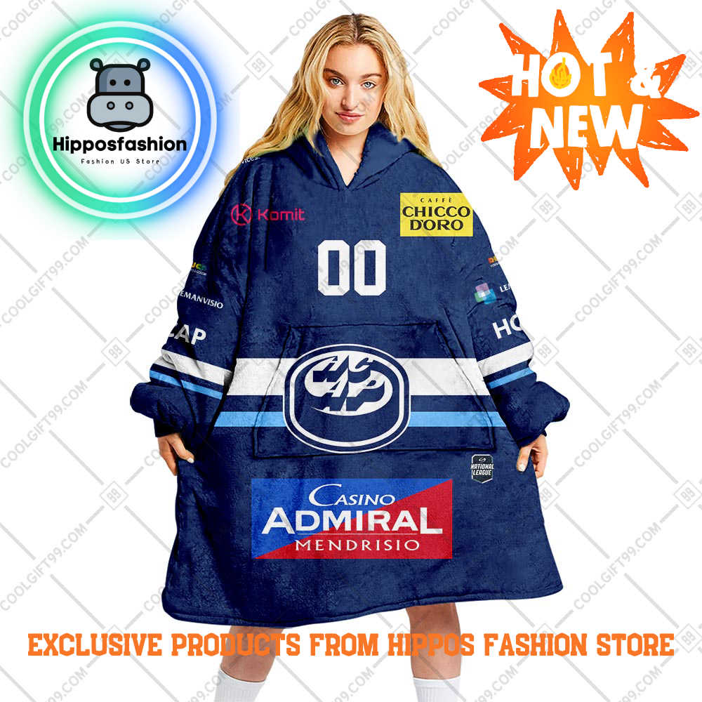 NL Hockey Hc Ambri Piotta Home Style Personalized Blanket Hoodie