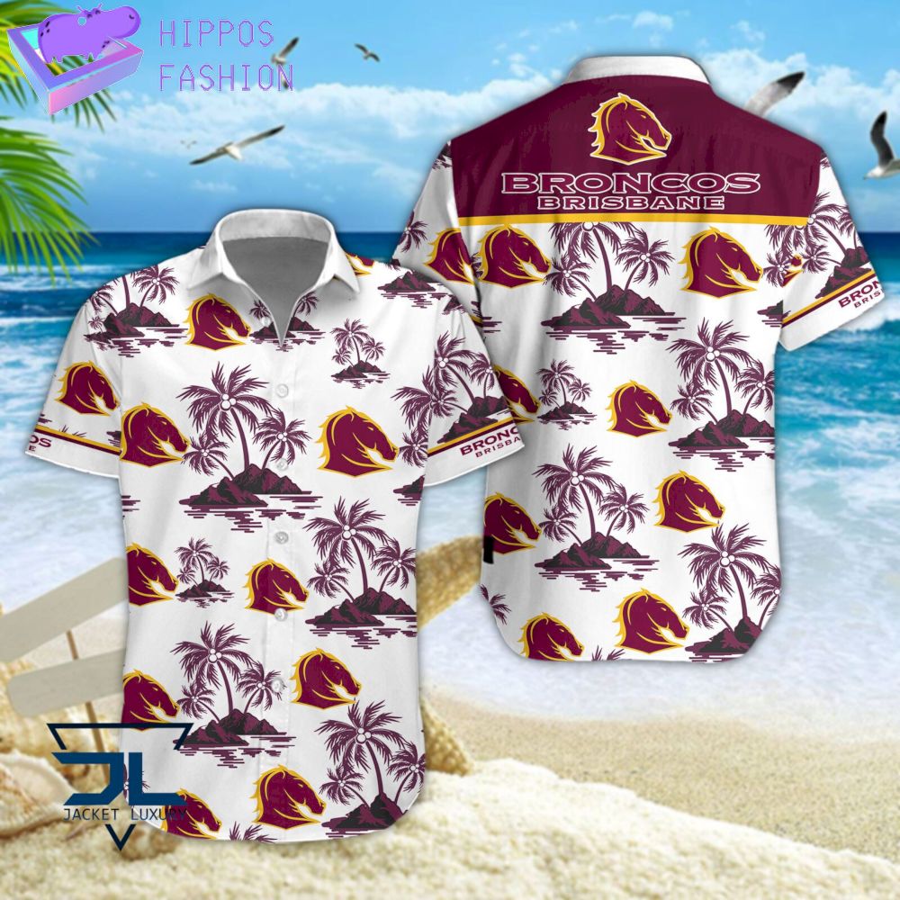 NRL Brisbane Broncos Hawaiian Shirt D