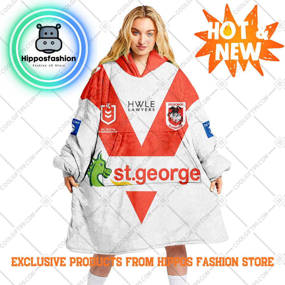 NRL St George Illawarra Dragons Mix Personalized Blanket Hoodie pnZvp.jpg