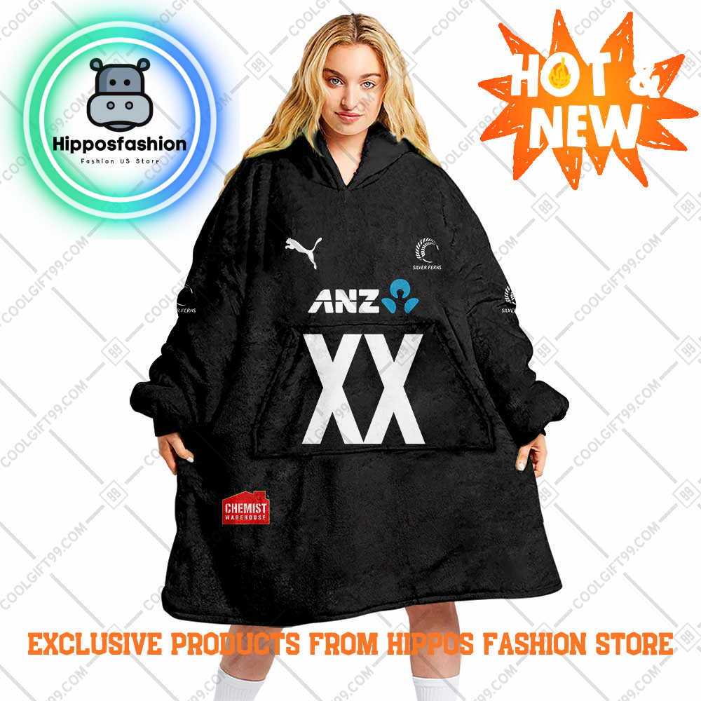 Netball Au Diamonds World Cup Blue Style Personalized Blanket Hoodie