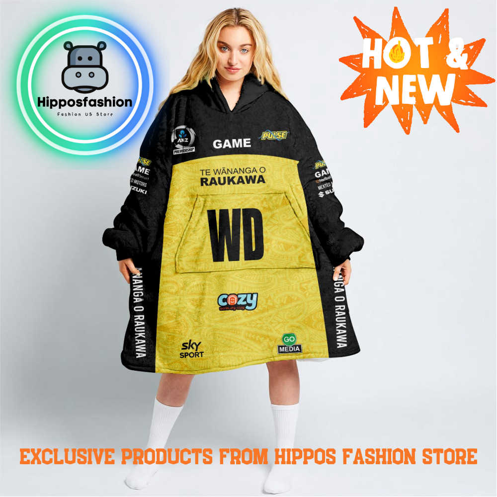 Netball New Zealand Anz Central Puls Personalized Blanket Hoodie sMhcy.jpg
