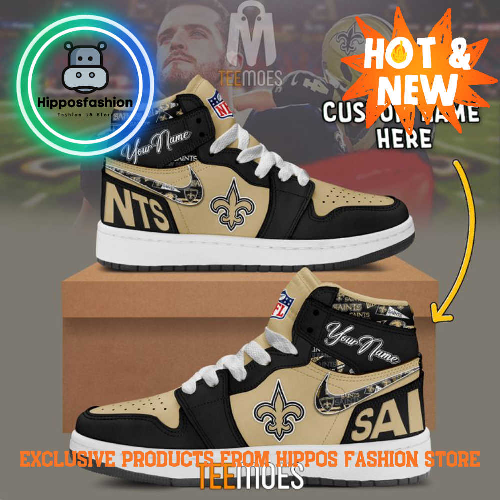 New Orleans Saints Customized Air Jordan Sneakers Shoes fKnoH.jpg