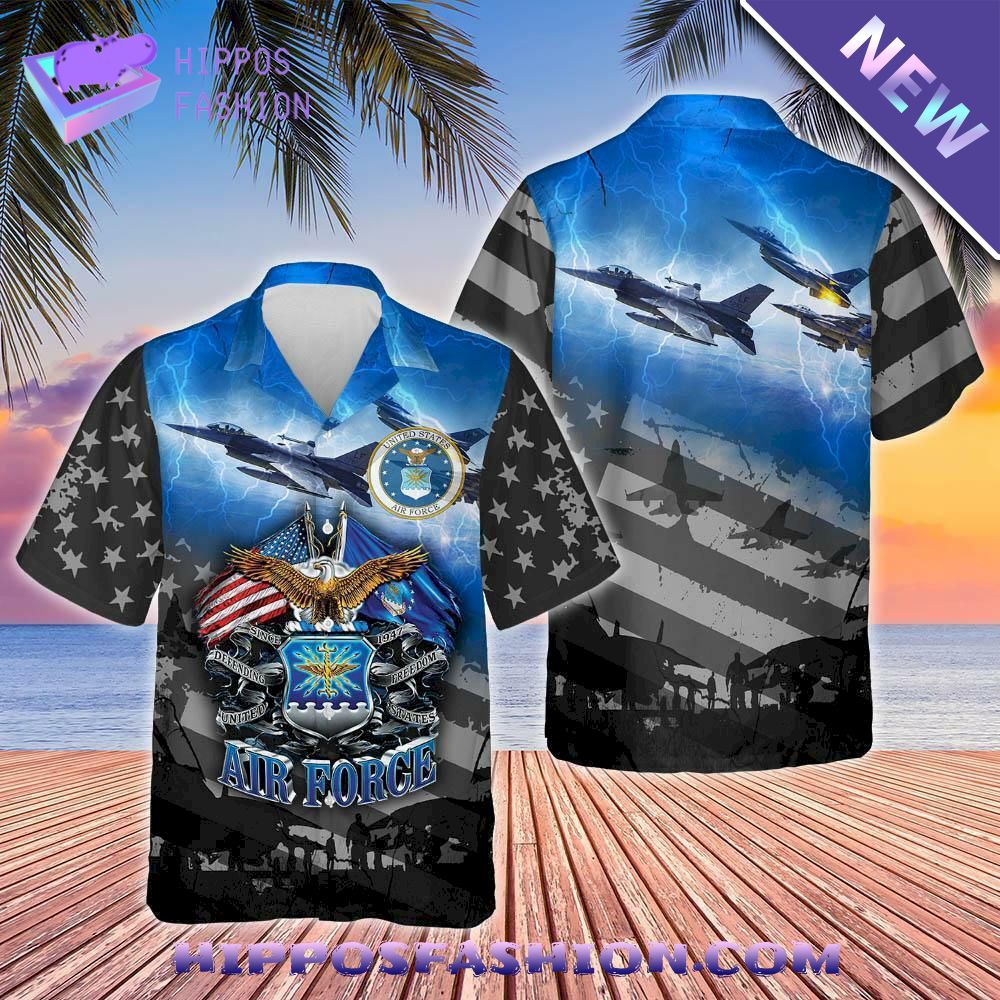 New Proudly Served USA Air Force Hawaiian Shirt