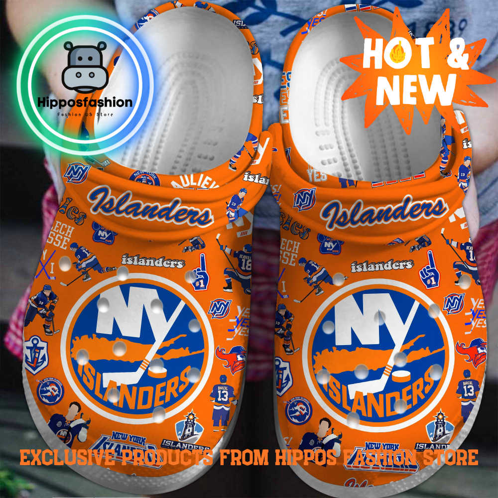 New York Islanders Hockey NHL Sport Team Crocs Shoes