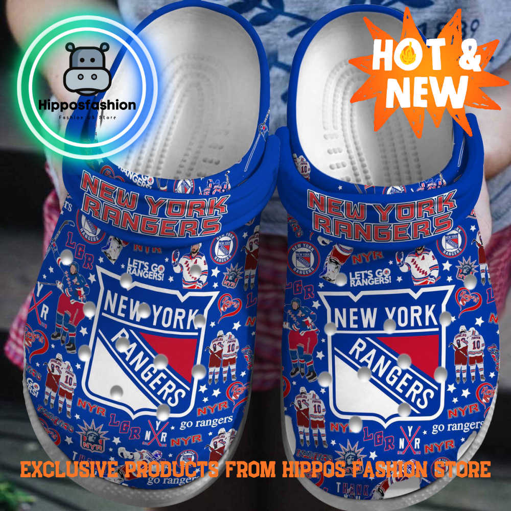 New York Rangers NHL Player Relations Crocs Shoes