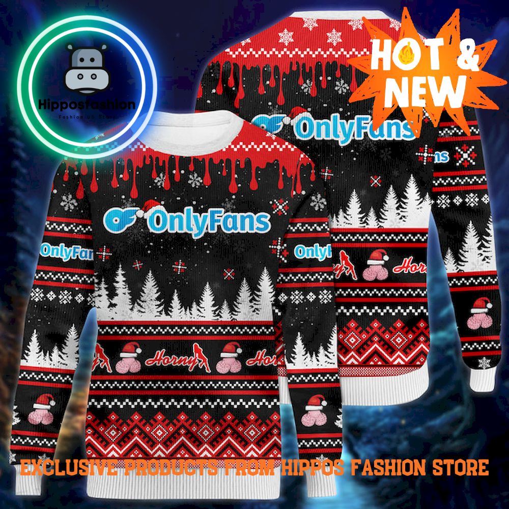 OnlyFans Horny Christmas Ugly Sweater