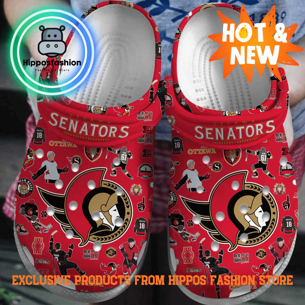 Ottawa Senators NHL Sport Personalized Crocs Shoes