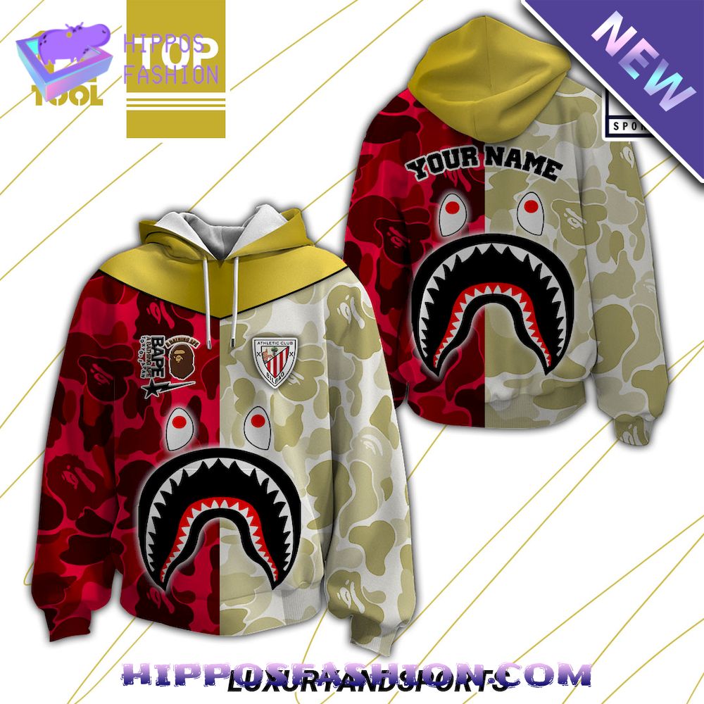 Personalized Athletic Bilbao Bape Hoodie D
