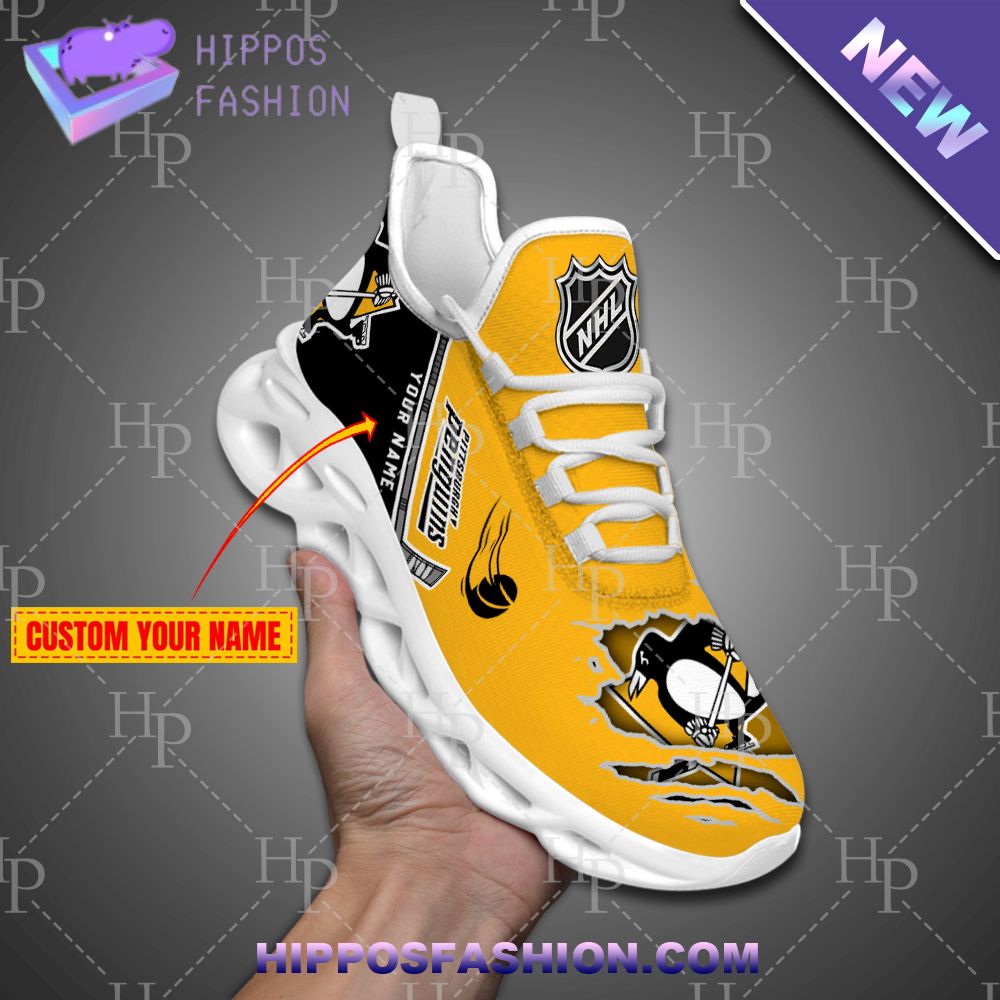 Pittsburgh Penguins NHL Personalized Max Soul Shoes