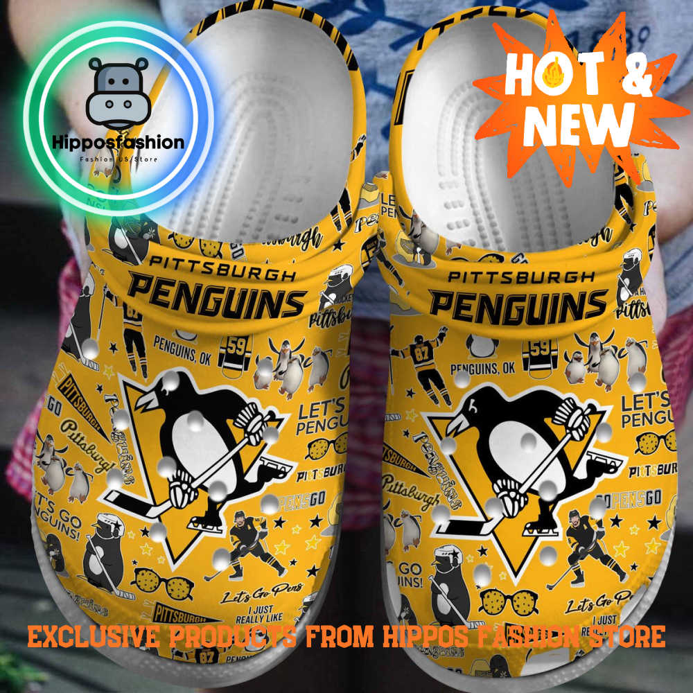 Pittsburgh Penguins NHL Sport Personalized Crocs Shoes