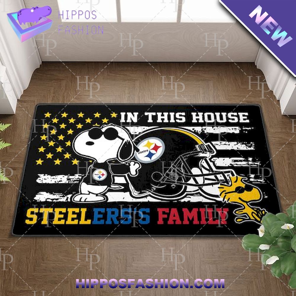 Pittsburgh Steelers Snoopy Door Mat