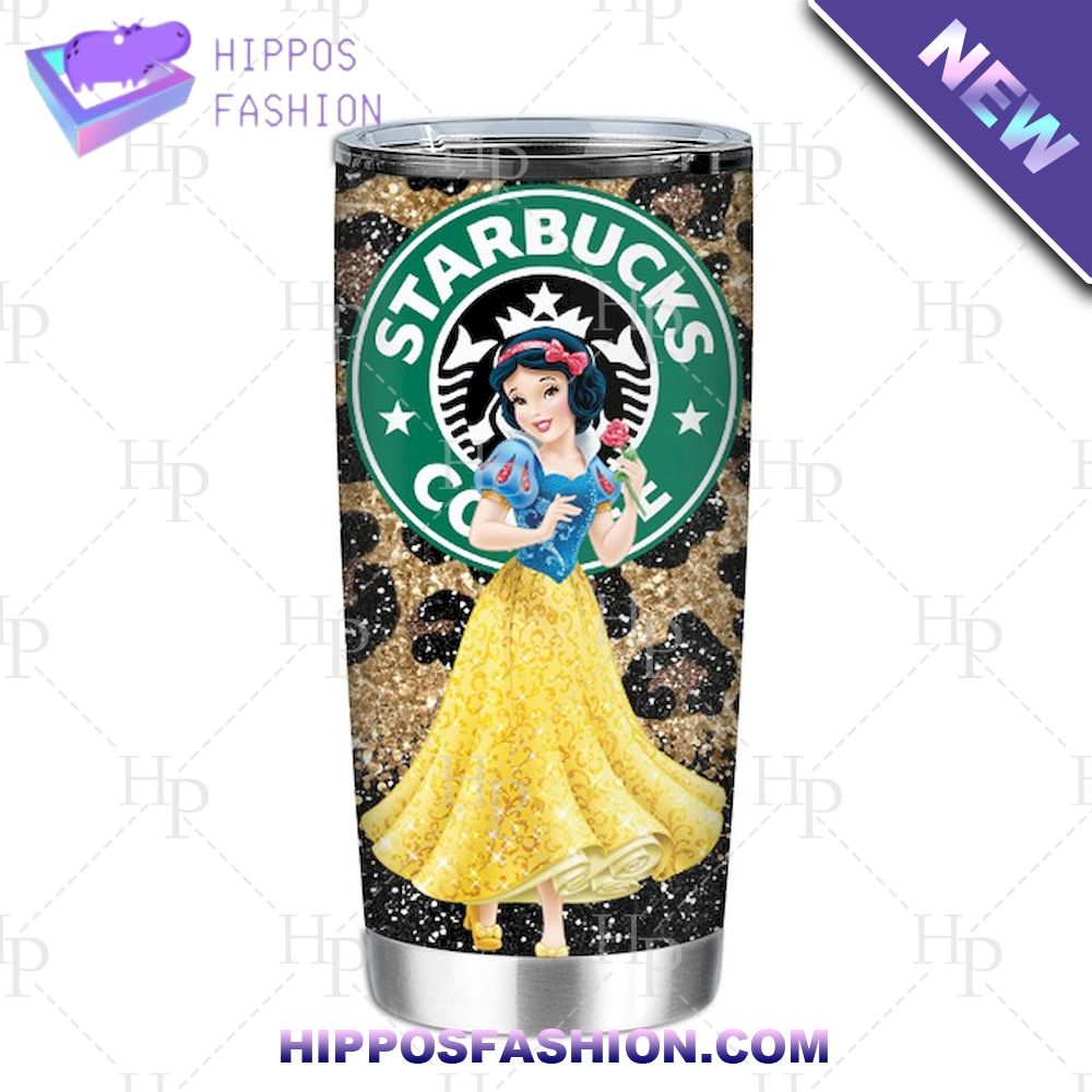 Princess Starbucks Leopard Disney Tumbler