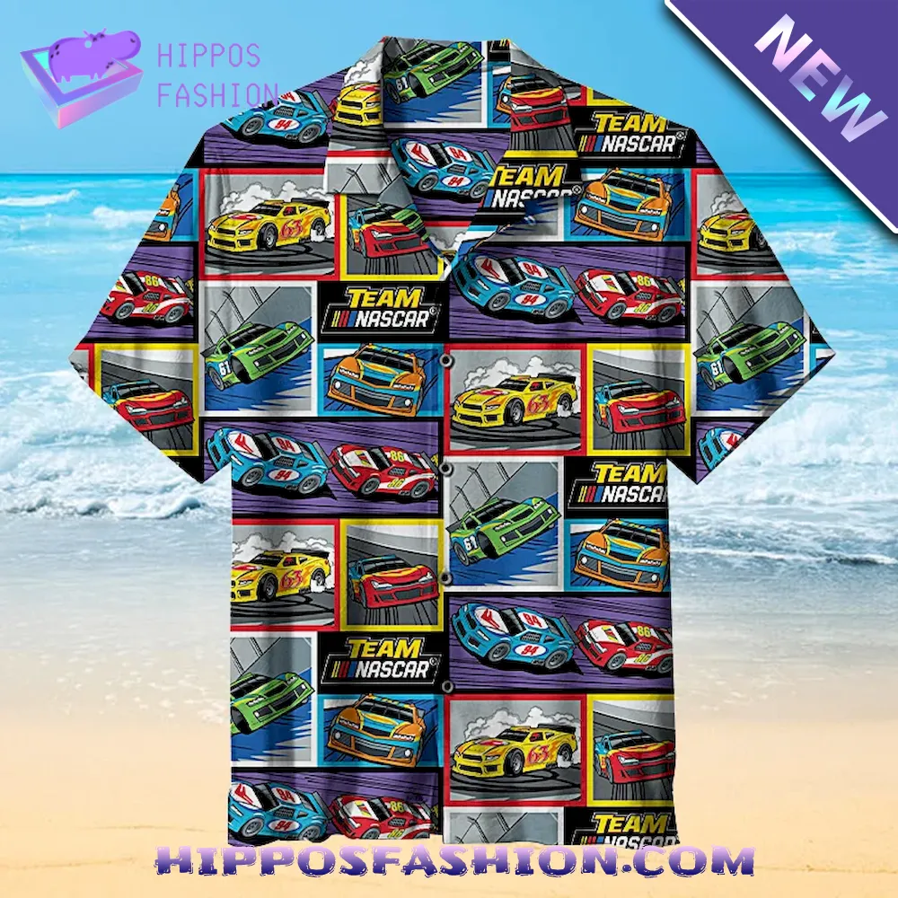 Racing Enthusiasts Collage Art Hawaiian Shirt
