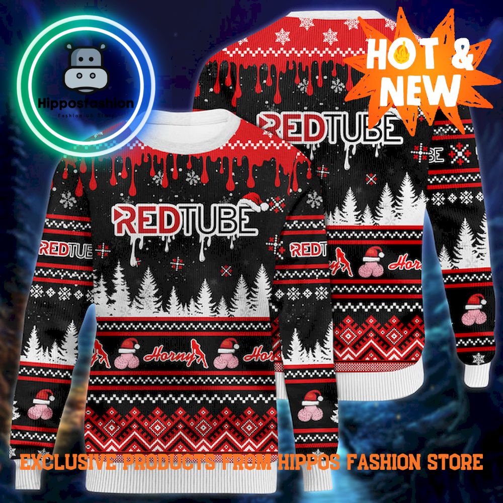 Redtube Horny Christmas Ugly Sweater