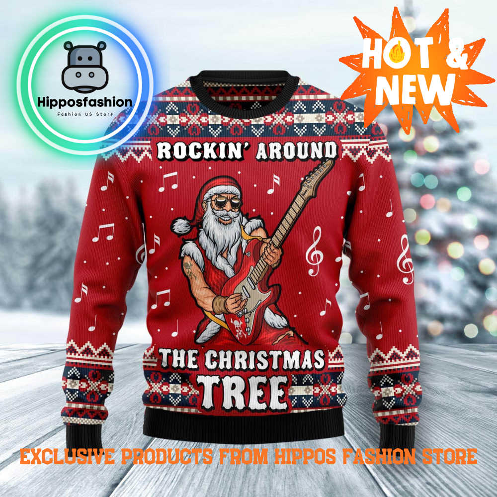 Rockin Around The Christmas Tree Ugly Christmas Sweater