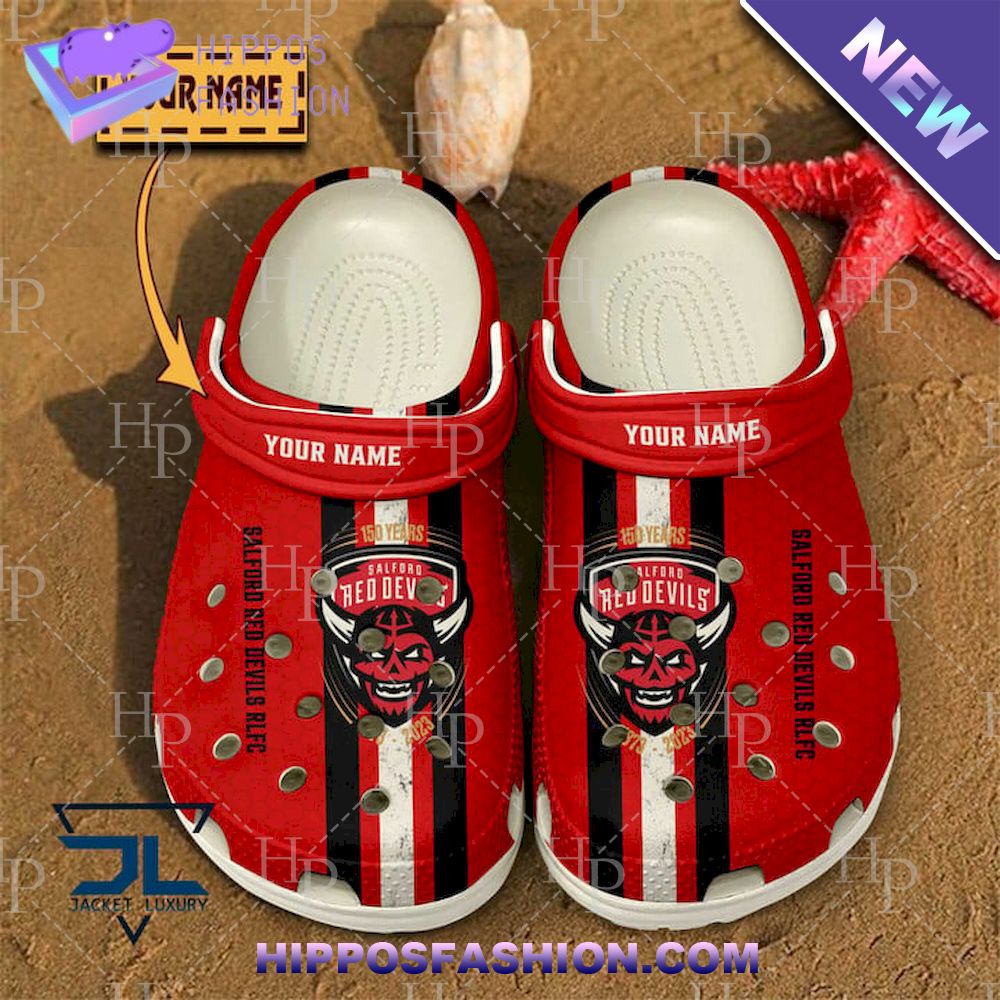 Salford Red Devils Rugby League Crocband Crocs Shoes