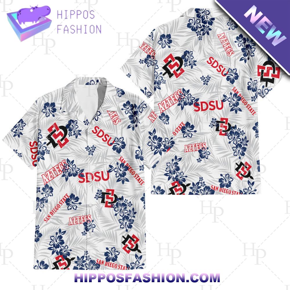 San Diego State University 3D Hawaiian Shirt