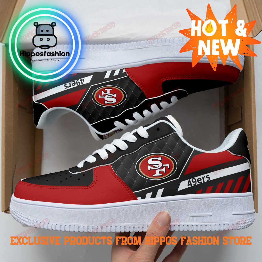 San Francisco 49Ers Logo Red Air Force 1 Sneakers