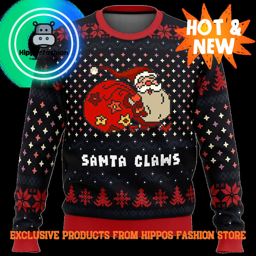 Santal Claws Ugly Christmas Sweater