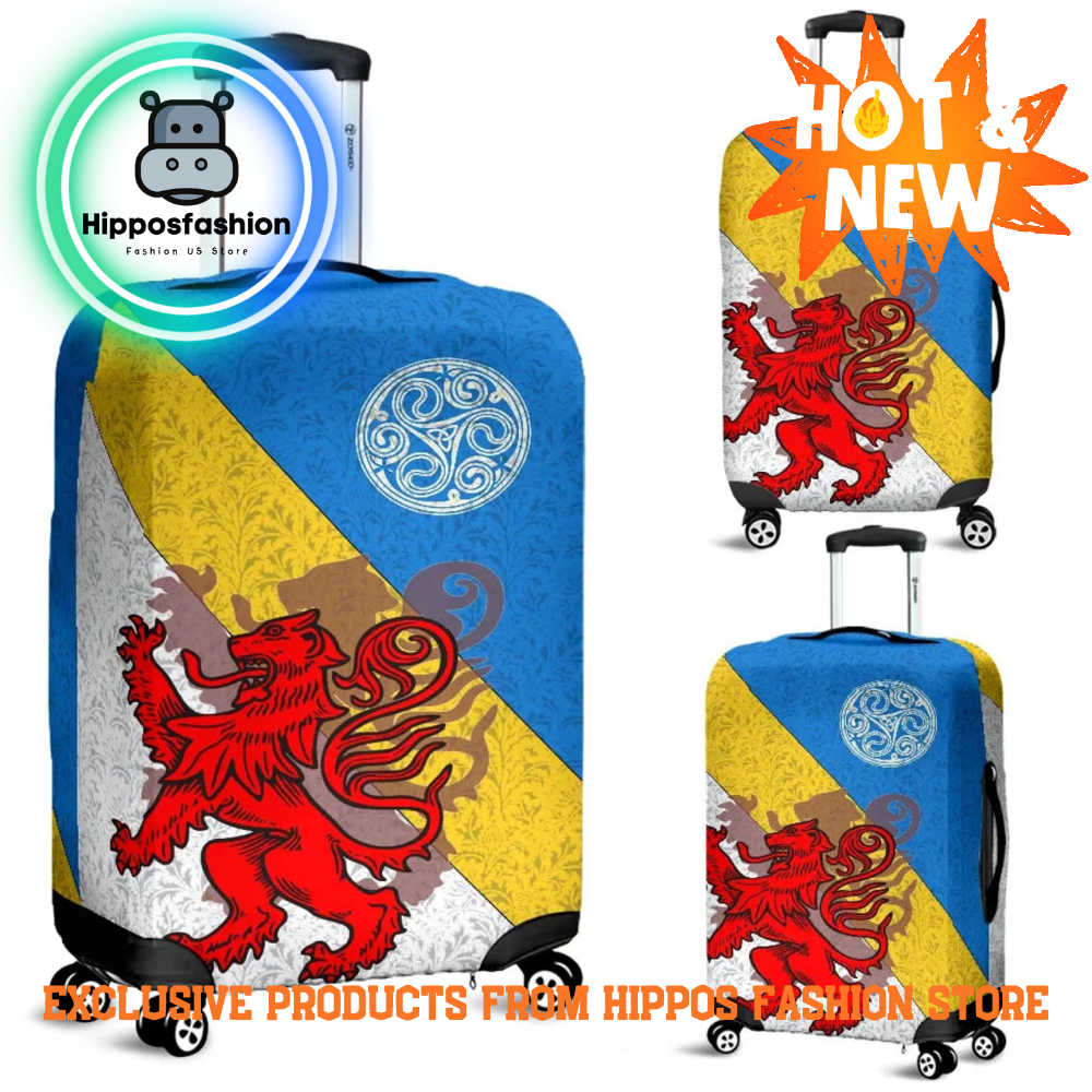 Scotland Celtic Scottish Lion Triskele Luggage Cover ajpqY.jpg
