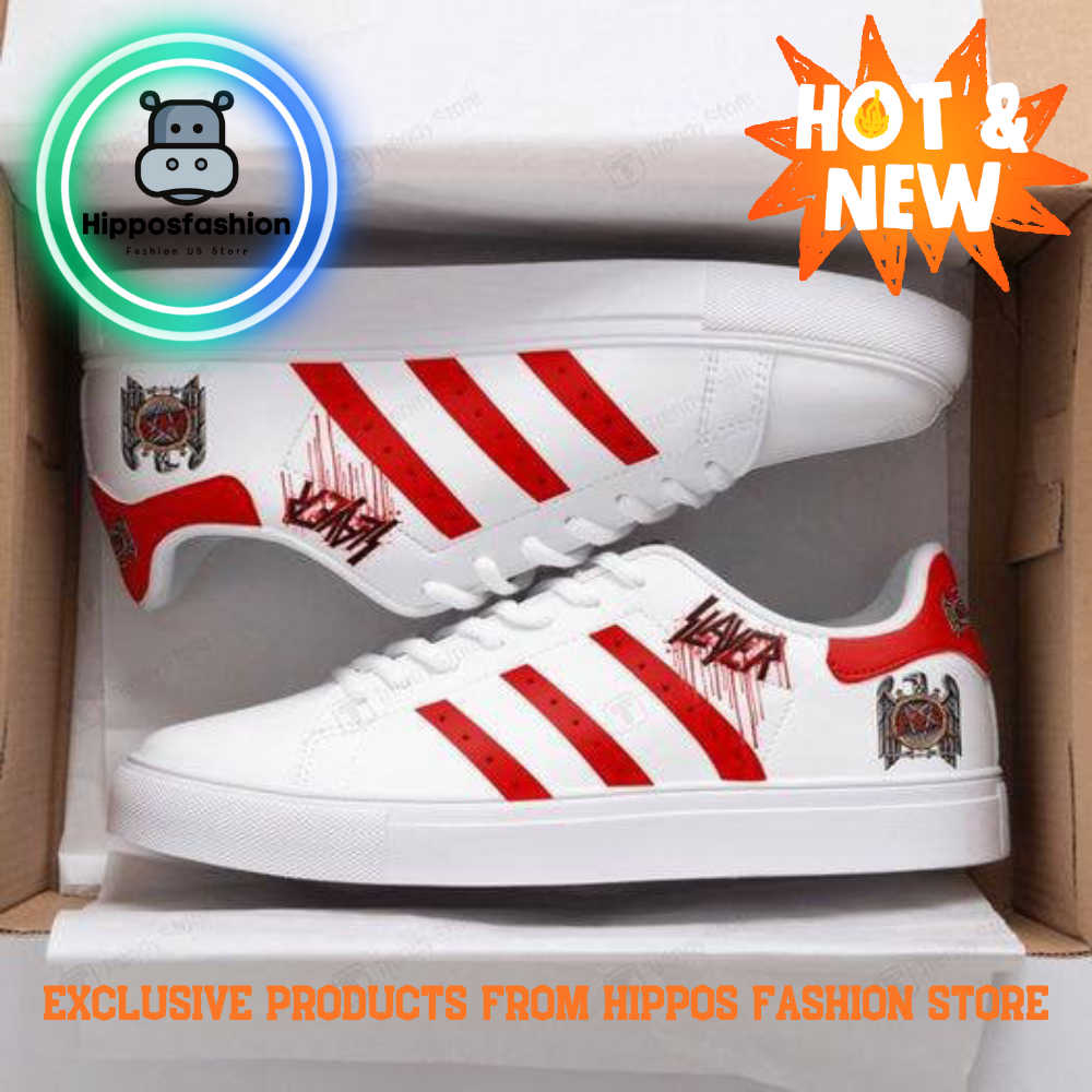 Slayer White Red Stan Smith Shoes