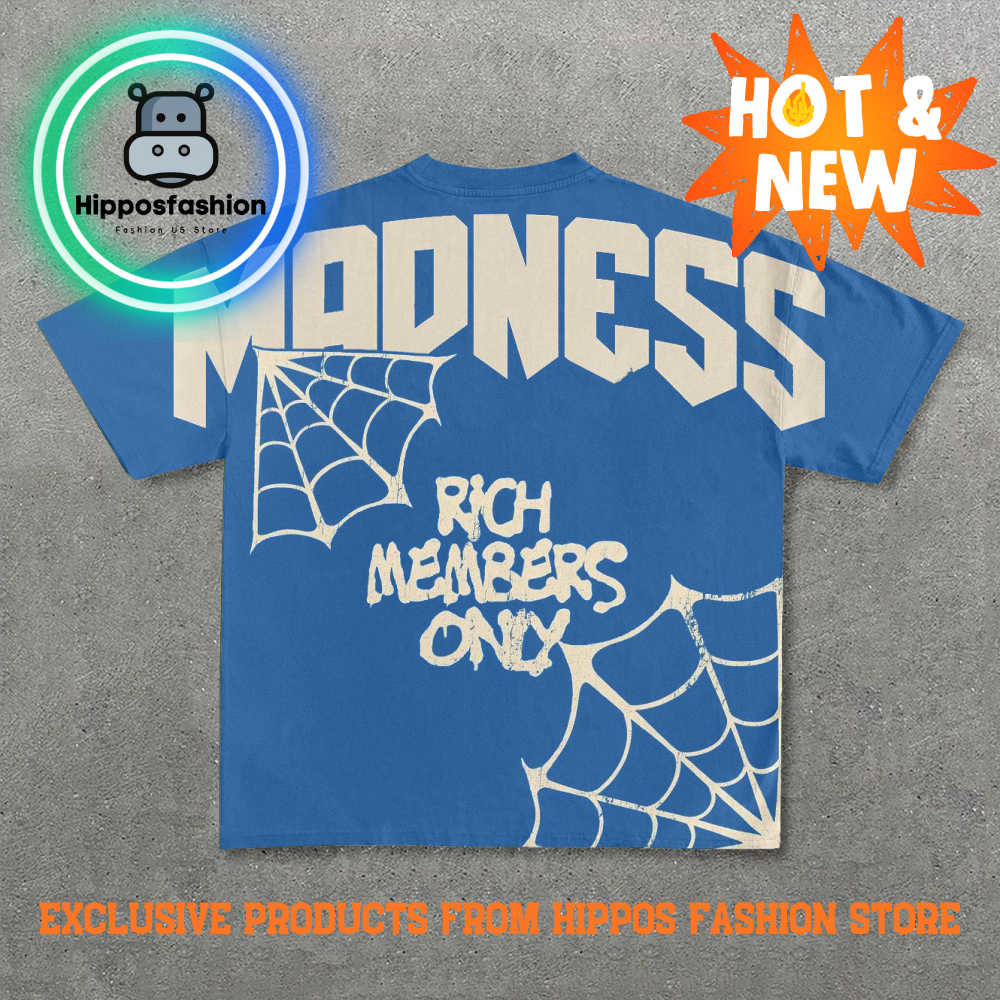 Spider Web Madness Print Short Sleeve T-Shirt