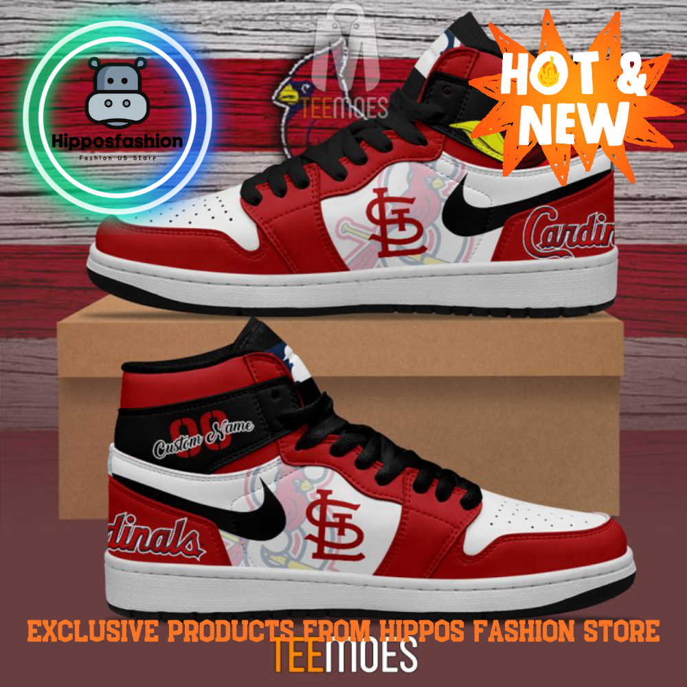 St.Louis Cardinals MLB Customized Air Jordan Sneakers Shoes flD.jpg