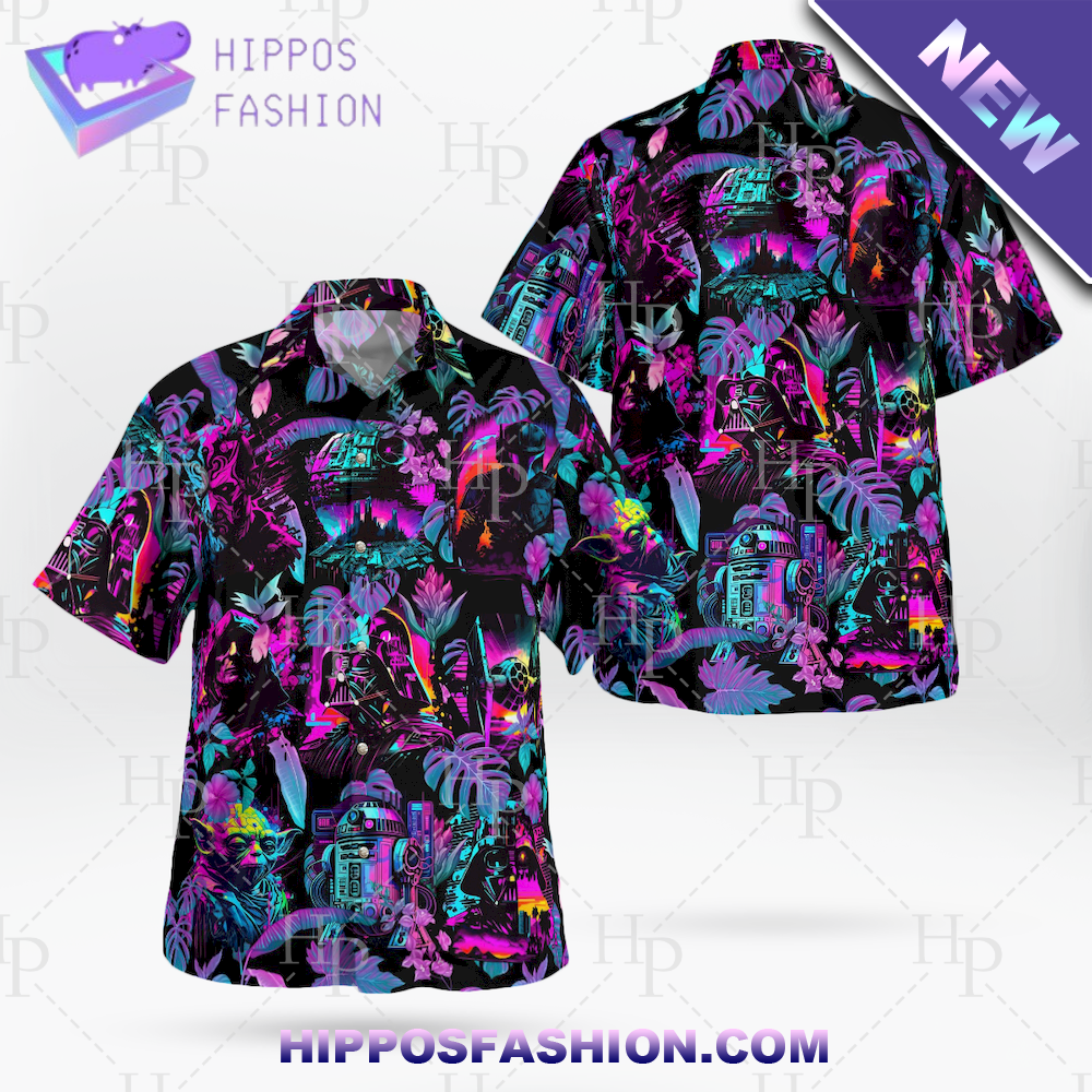 Star Wars Synthwave D Hawaiian Shirt