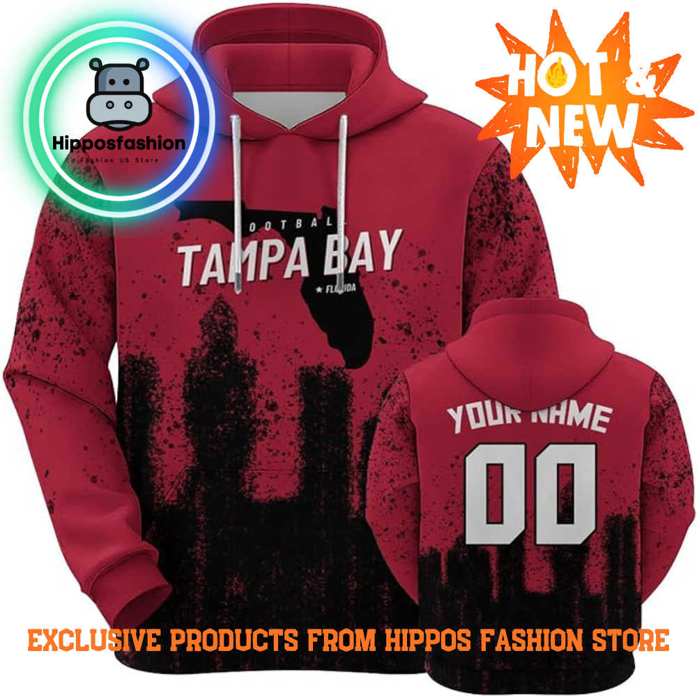 Tampa Bay Buccaneers NFL Graffiti Custom Name Hoodie mMbF.jpg