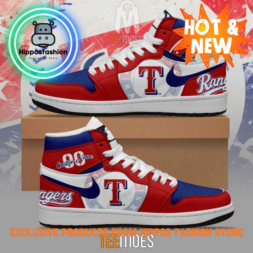 Texas Rangers MLB Customized Air Jordan Sneakers Shoes VUGfx.jpg