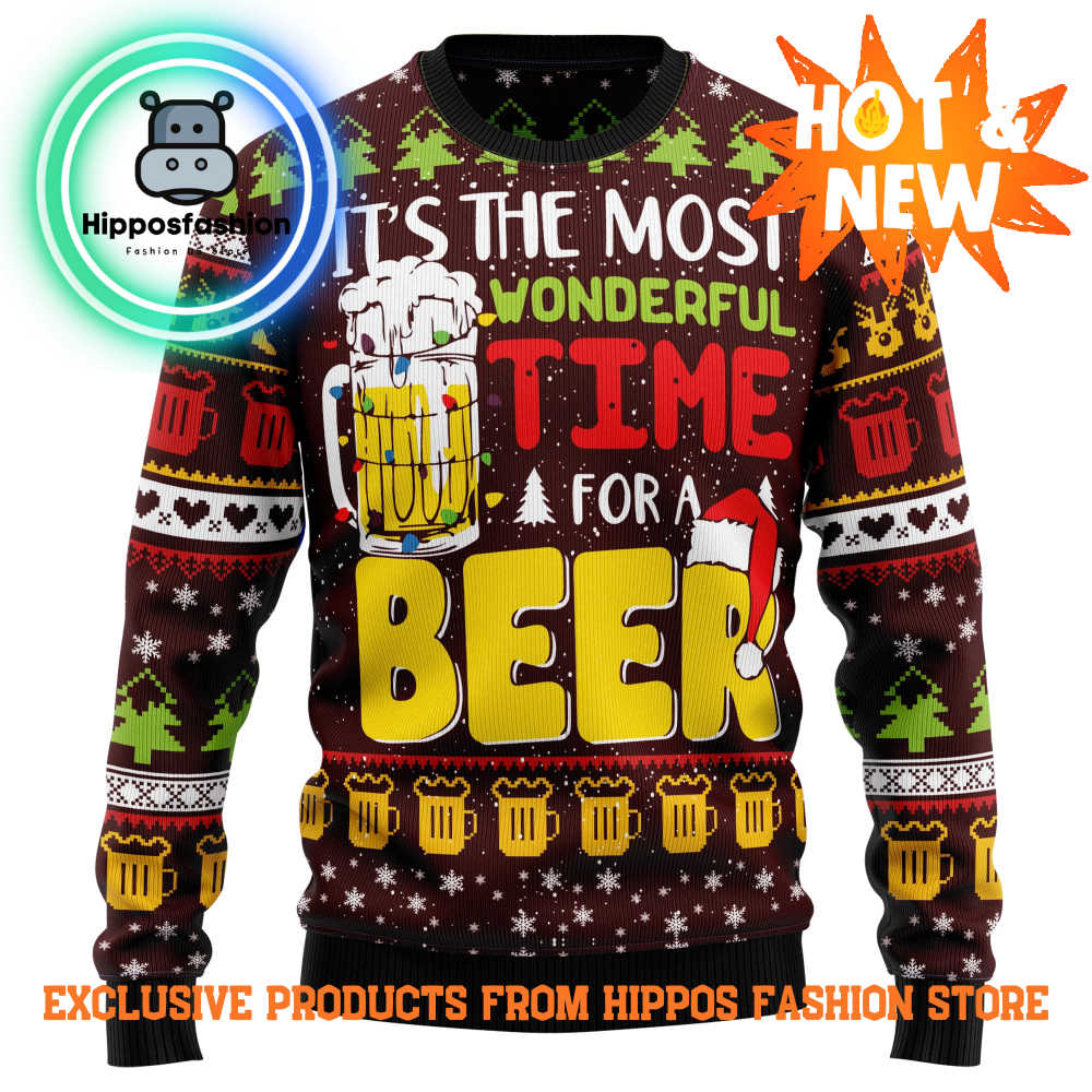 Time For Beer Ugly Christmas Sweater GcGd.jpg