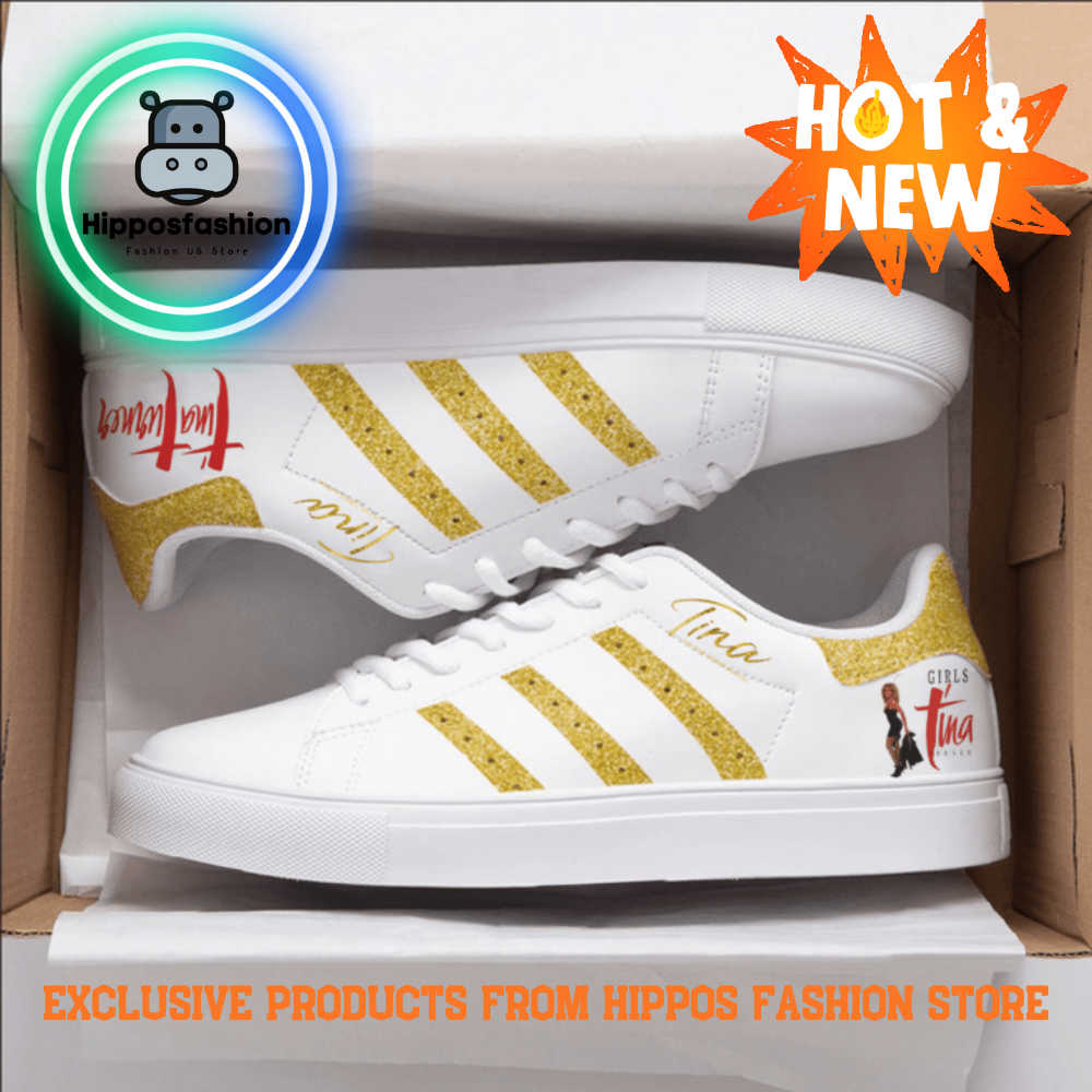 Tina Turner Gold White Stan Smith Shoes CPrF.jpg