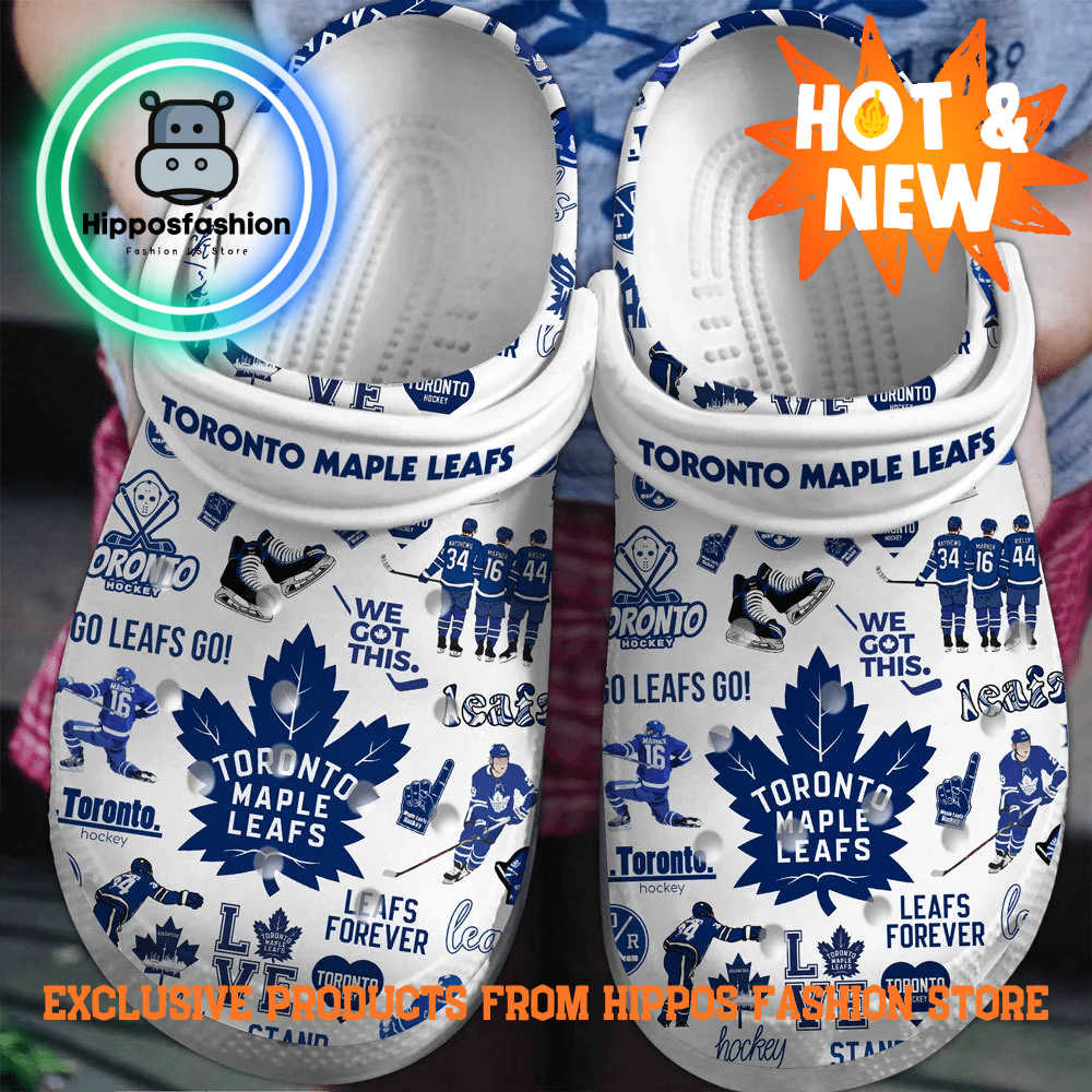 Toronto Maple Leafsice Hockey Team NHL Sport Crocs Shoes QZJNC.jpg