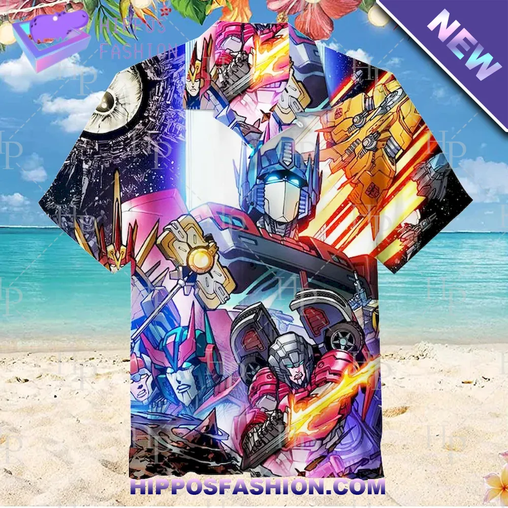 Transformers Unisex Hawaiian Shirt D