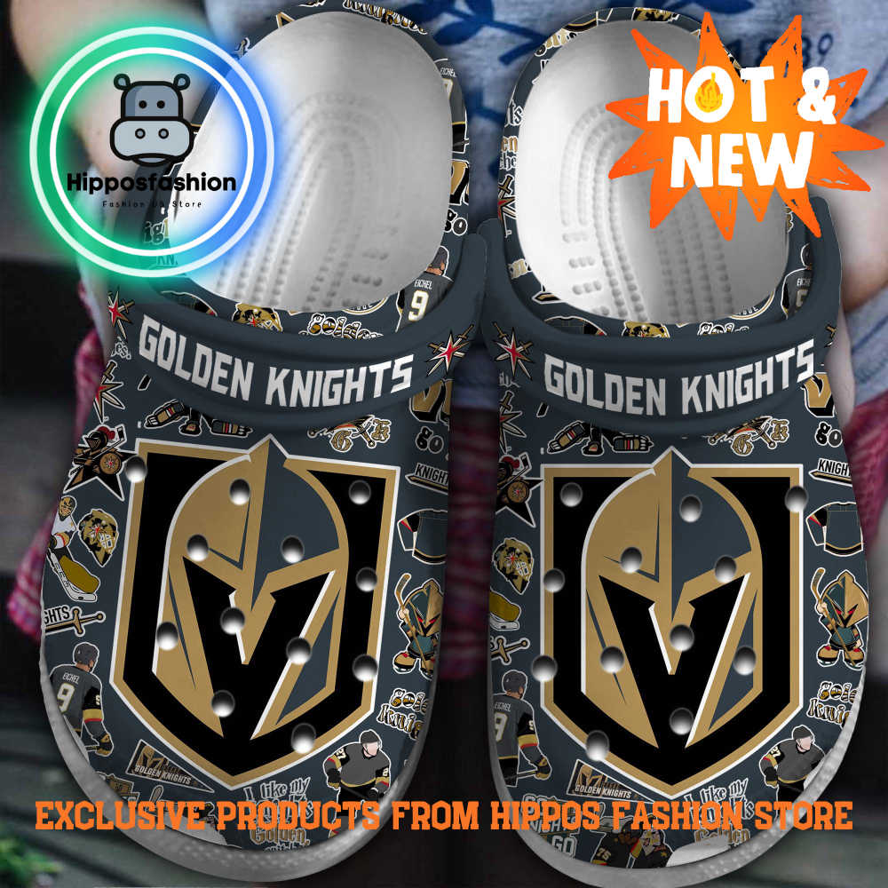 Vegas Golden Knights NHL Ice Hockey Crocs Shoes dDCU.jpg