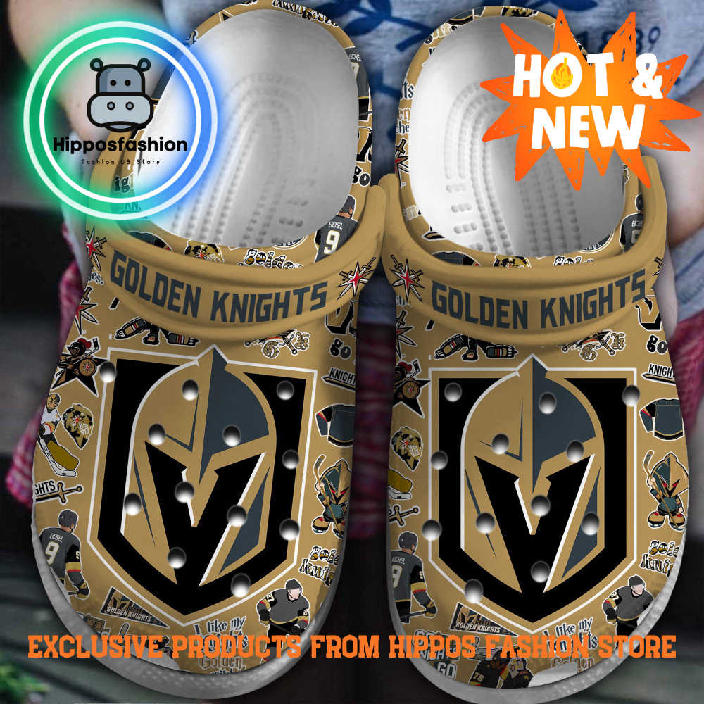 Vegas Golden Knights NHL Ice Hockey Sport Crocs Shoes