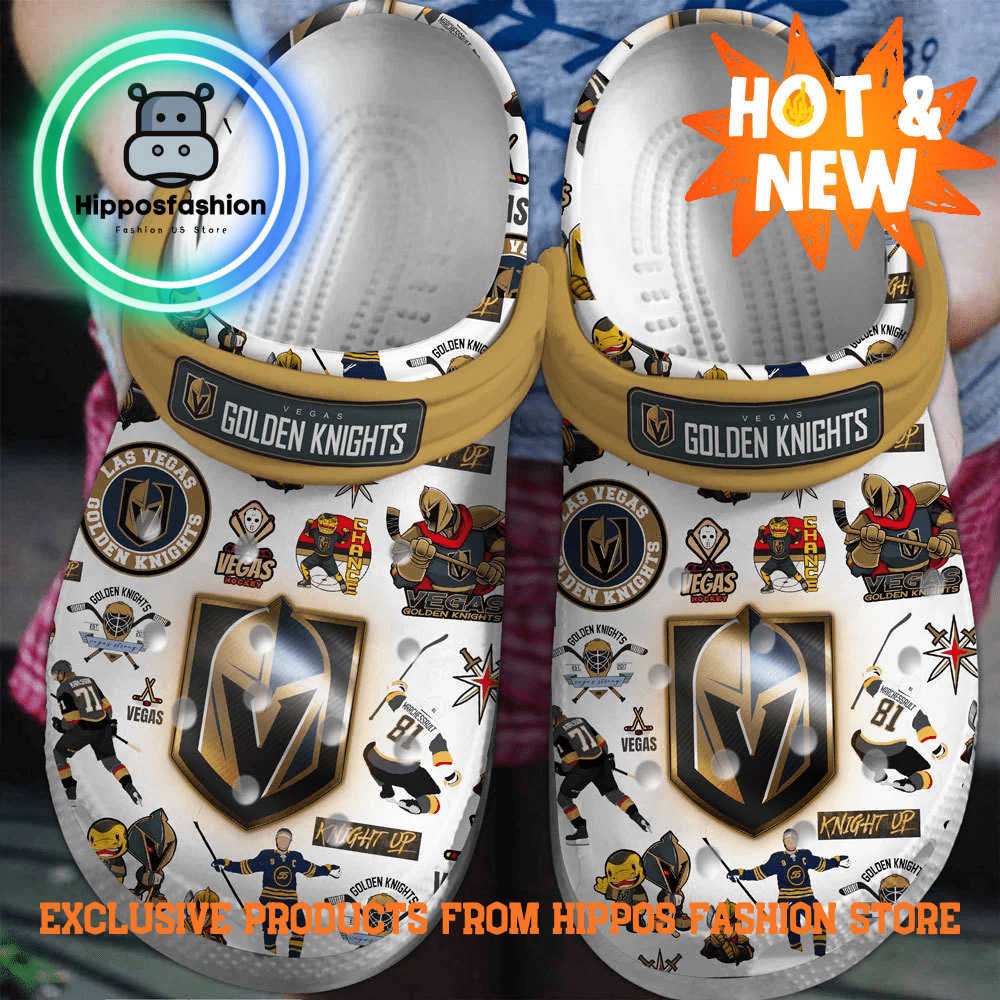 Vegas Golden Knights NHL Knight Up Crocs Shoes