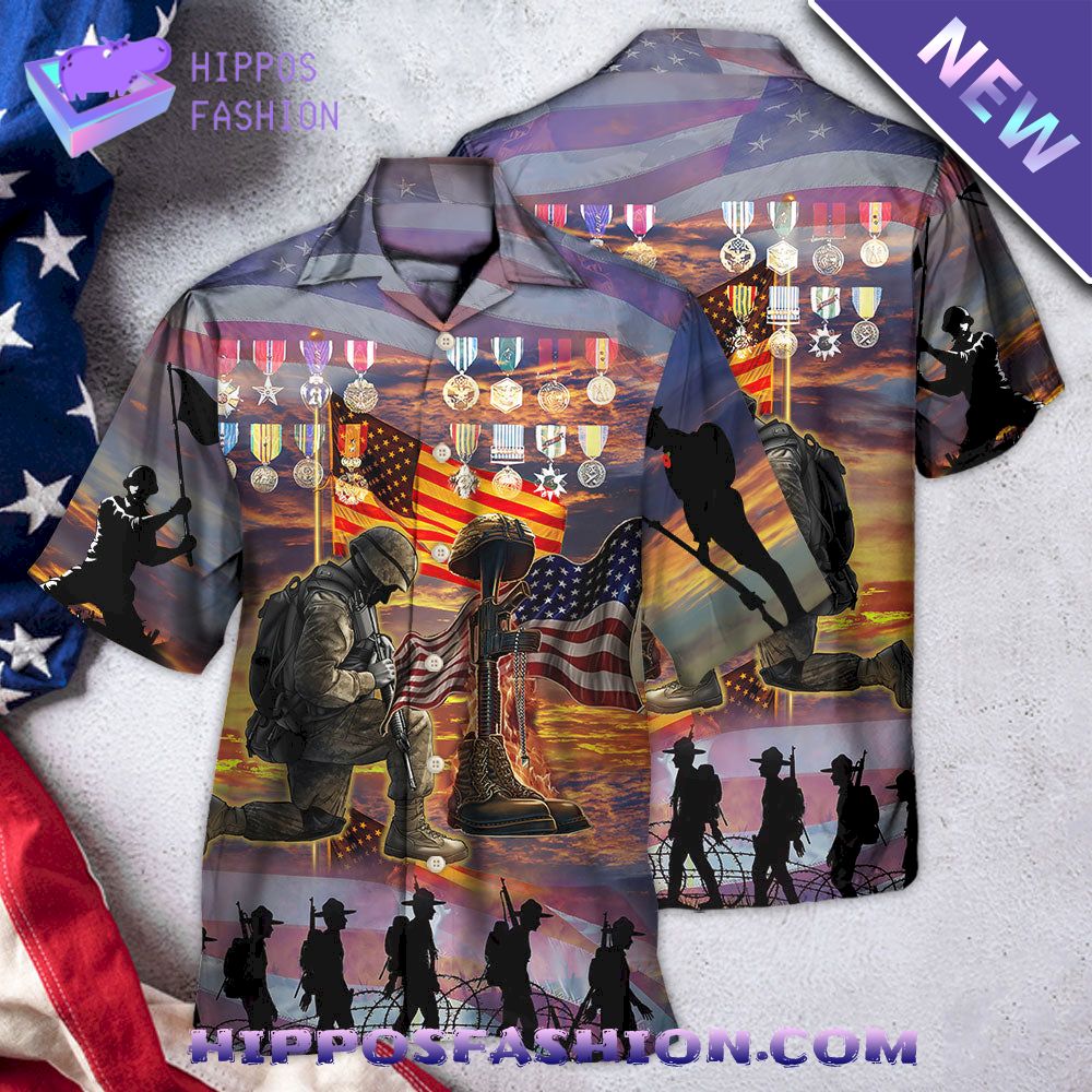 Veteran The High Price Of Freedom Is A Cost Paid By A Brave Few With Lot Of Metals Hawaiian Shirt