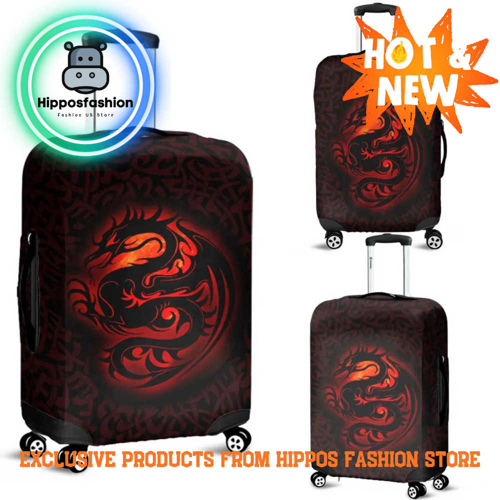 Wales Celtic Fury Celtic Dragon With Knot Luggage Cover KpK.jpg
