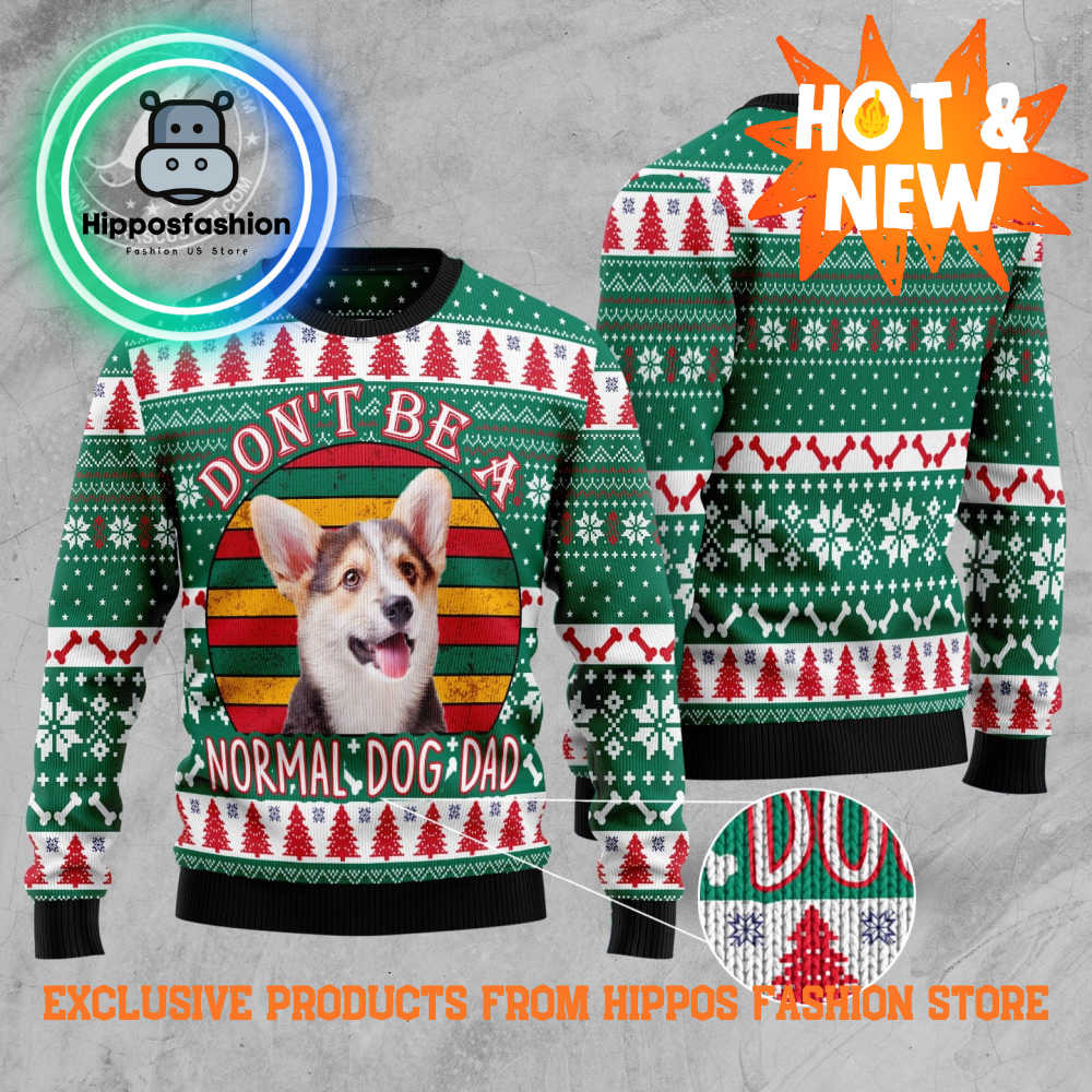 Welsh Corgi Dog Dad Ugly Christmas Sweater QGusj.jpg