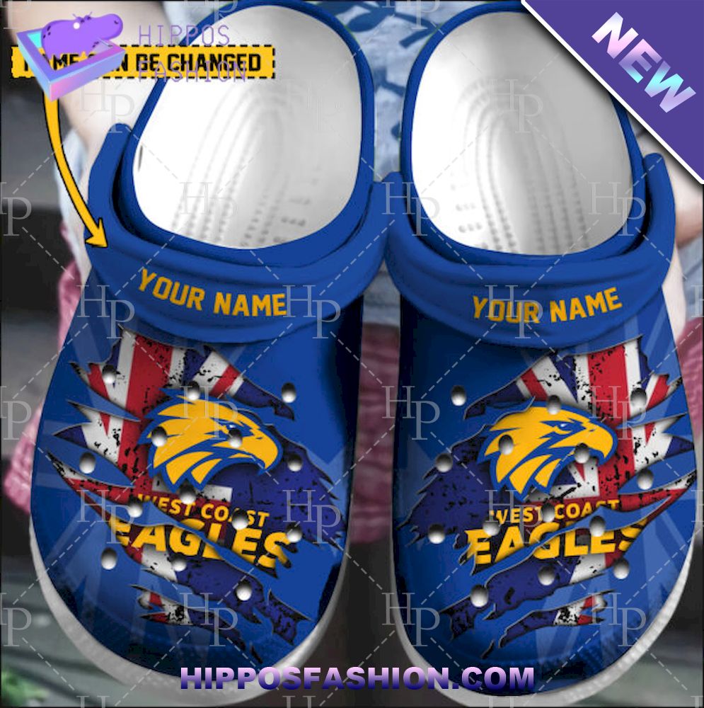 West Coast Eagles AFL Personalized Crocs