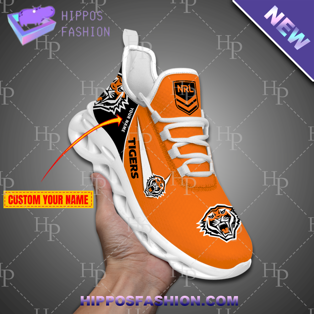 Wests Tigers NRL Custom Name Max Soul Shoes