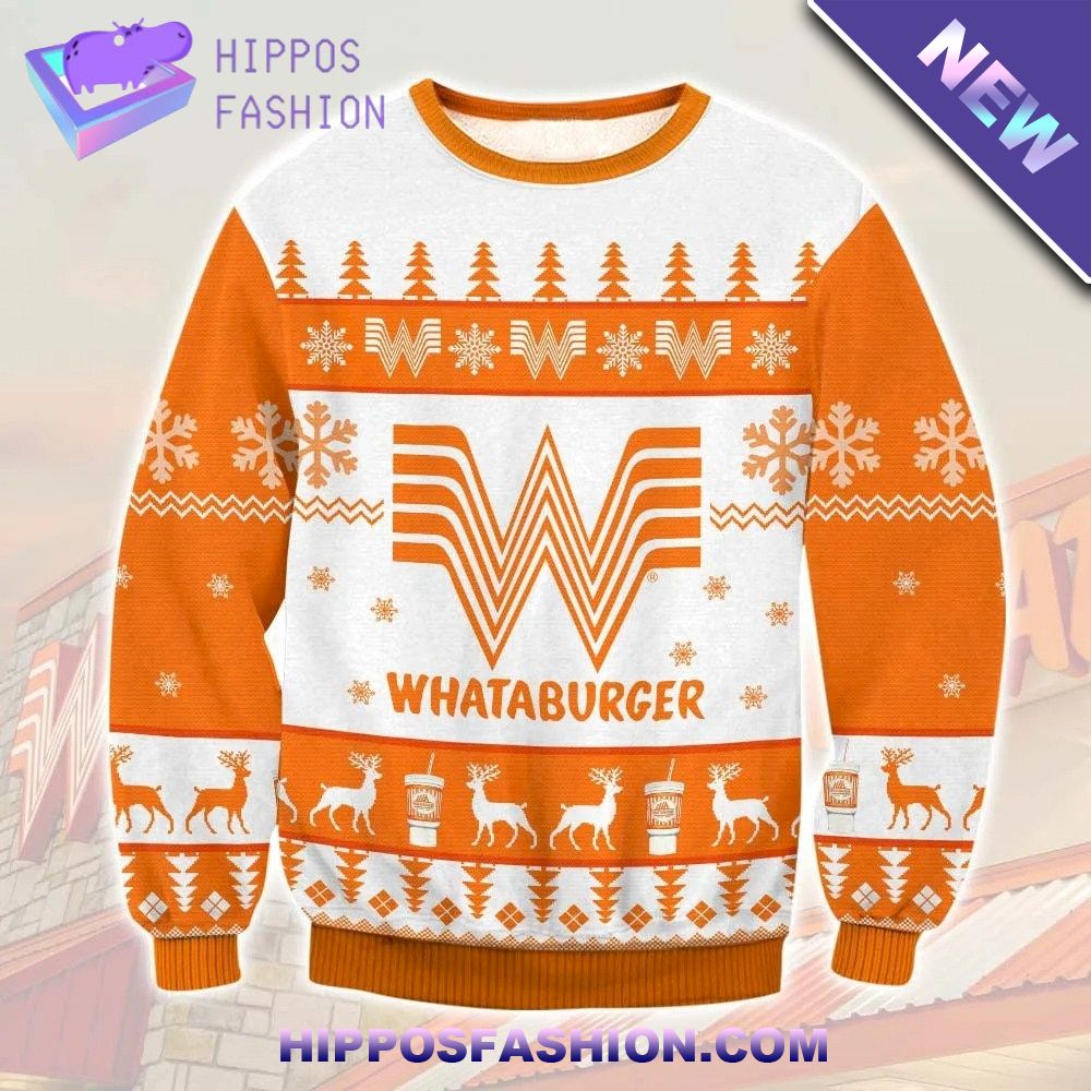 WhataBurger Christmas Ugly Sweater