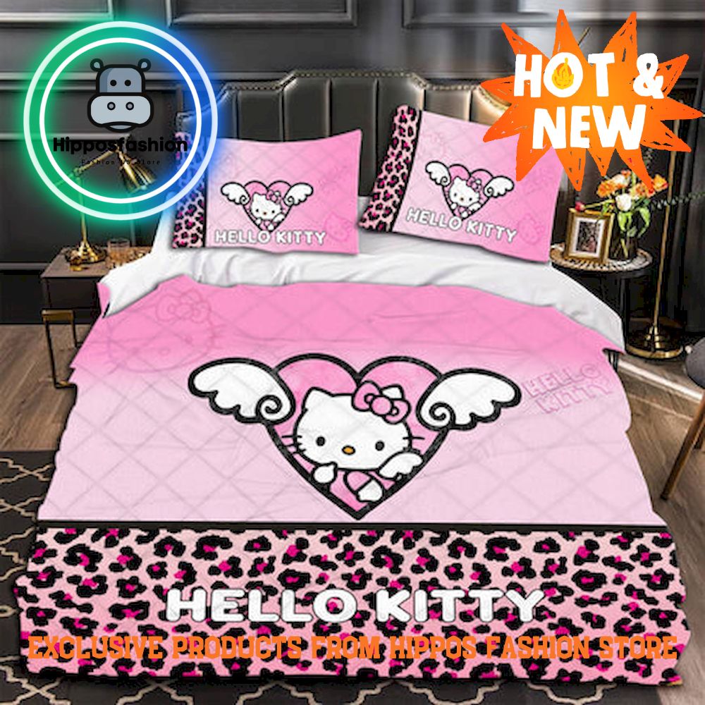 Hello Kitty Cute Heart Bedding Set