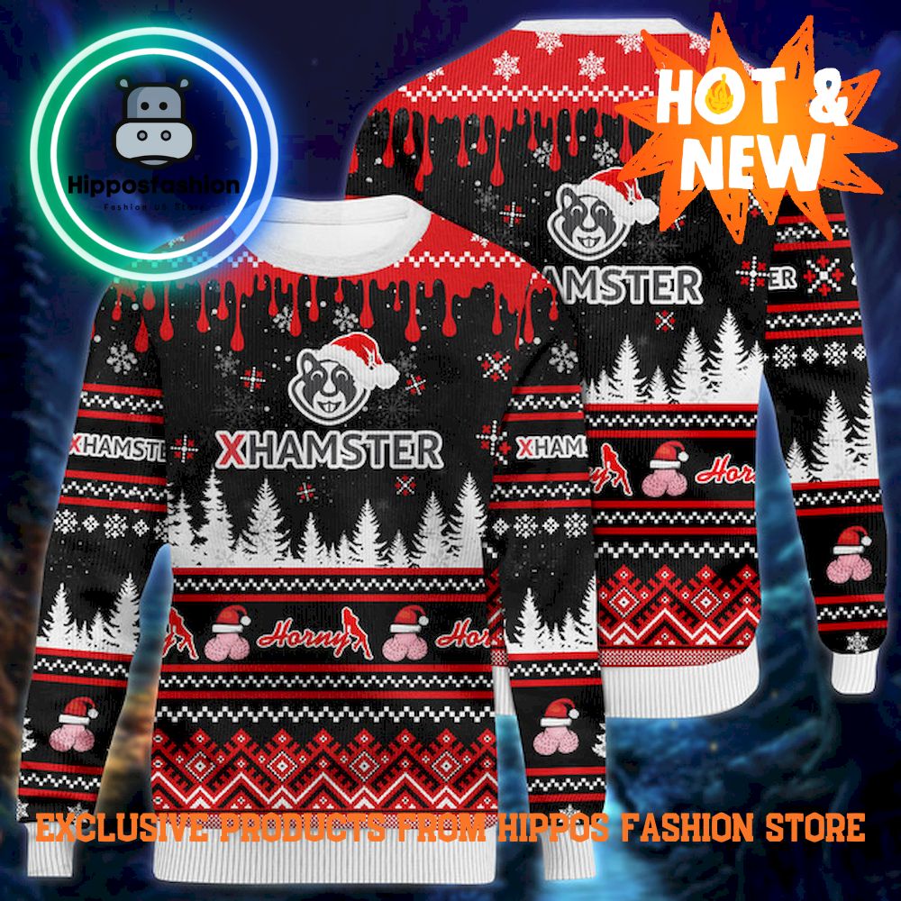 xHamster Horny Christmas Ugly Sweater