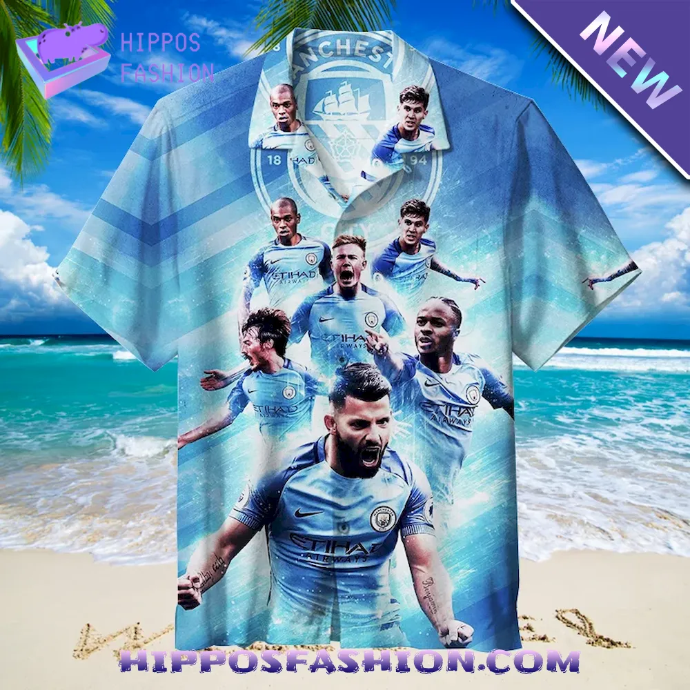Manchester City Football Club Champions Hawaiian Shirt