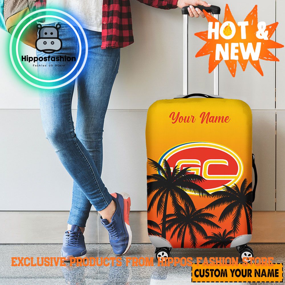AFL Gold Coast Suns Personalized Luggage Cover